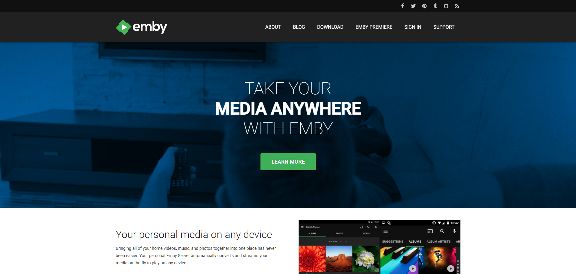 Site-ul EMBY